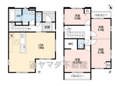 リビング上部は折り上げ天井により空間に奥ゆき生まれ、部屋がより広く見えます。