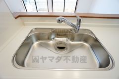 広々とした凸型シンクに洗剤ポケットを標準装備。大きなお鍋など洗いやすいです。