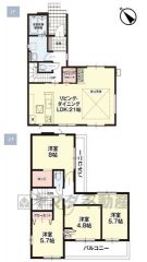 4LDK＾＾ご家族でゆったりと寛げる広々LDK21帖＾＾ファミリークロークとウォークインクローゼットが完備された充実した間取り＾＾