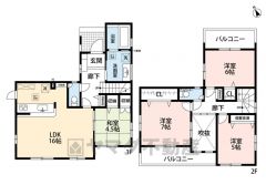 家具の配置がしやすい縦型リビング。広いLDKを探していた方に。