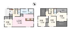 各居室収納、パントリー、SIC、WIC等収納スペース充実＾＾南西向きで日当たり良好。2面バルコニーでお洗濯物もたくさん干せます＾＾