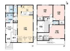 玄関の上部が吹き抜けになった開放感のある設計＾＾主寝室にはＷＩＣ、テレワークルーム付き＾＾